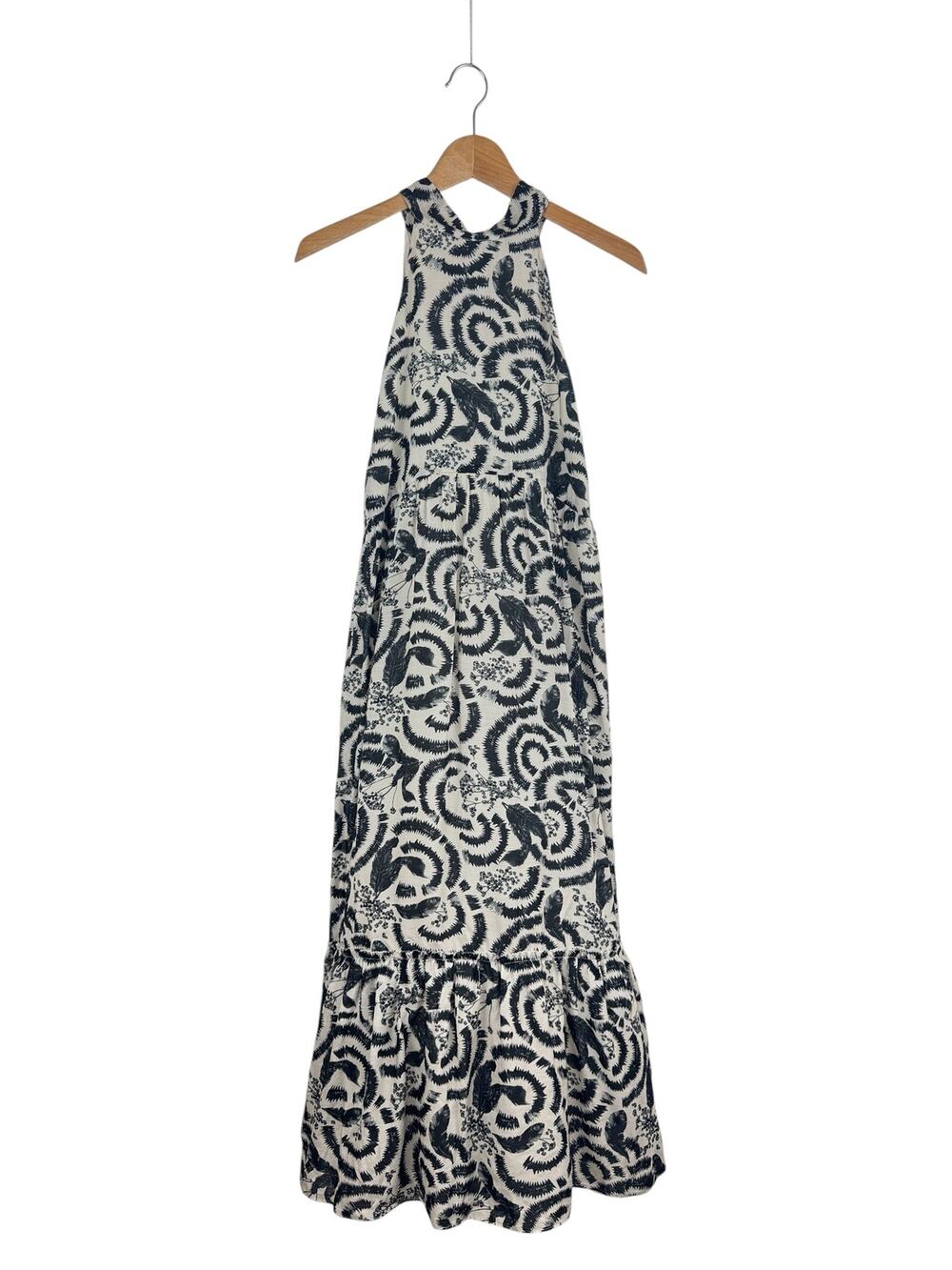 NWT Caballero Printed Halter Maxi Dress
